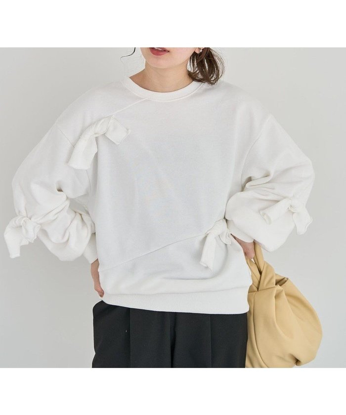 【グリーンパークス/Green Parks】の・SUGAR SPOON リボンスウェット インテリア・キッズ・メンズ・レディースファッション・服の通販 founy(ファニー) https://founy.com/ ファッション Fashion レディースファッション WOMEN トップス・カットソー Tops/Tshirt パーカ Sweats スウェット Sweat おすすめ Recommend アクセサリー Accessories キャップ Cap シンプル Simple スウェット Sweat フェミニン Feminine ポケット Pocket リボン Ribbon 夏 Summer 春 Spring S/S・春夏 Ss・Spring/Summer |ID: prp329100004392237 ipo3291000000031762448