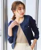 【ティアクラッセ/Tiaclasse】の【洗える】ノーカラーデニムジャケット 人気、トレンドファッション・服の通販 founy(ファニー) ファッション Fashion レディースファッション WOMEN アウター Coat Outerwear ジャケット Jackets デニムジャケット Denim Jackets コンパクト Compact ショート Short シルバー Silver ジャケット Jacket デニム Denim パール Pearl フリル Frills エレガント 上品 Elegant 再入荷 Restock/Back In Stock/Re Arrival 夏 Summer S/S・春夏 Ss・Spring/Summer 洗える Washable A/W・秋冬 Aw・Autumn/Winter・Fw・Fall-Winter thumbnail ネイビー|ID: prp329100004392344 ipo3291000000030710090