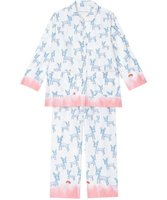 【ツモリチサト スリープ/tsumori chisato SLEEP】のパジャマ 長袖・長ズボン 綿100% 小鹿柄 前あきタイプ /ワコール UDX523 人気、トレンドファッション・服の通販 founy(ファニー) ファッション Fashion レディースファッション WOMEN トップス・カットソー Tops/Tshirt サテン Satin 長袖 Long Sleeve パジャマ Pajamas プリント Print ポケット Pocket ロング Long |ID:prp329100004392438