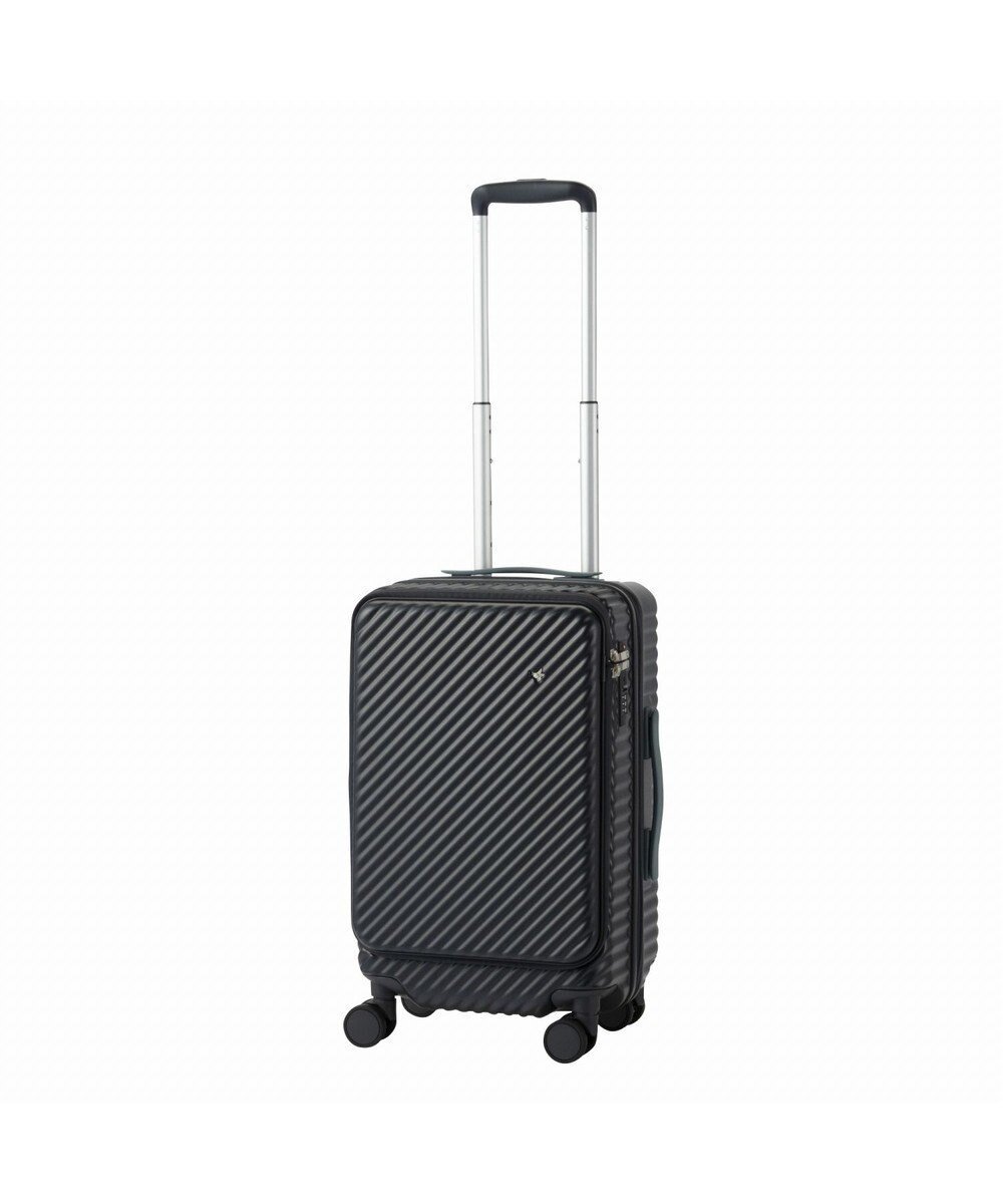 【エースバッグズアンドラゲッジ/ACE BAGS & LUGGAGE】のHaNT ココント スーツケース 36L 機内持込 フロントポケット付 05511 ハント インテリア・キッズ・メンズ・レディースファッション・服の通販 founy(ファニー) 　ファッション　Fashion　レディースファッション　WOMEN　スーツ　Suits　イエロー　Yellow　カーディガン　Cardigan　コンパクト　Compact　シルバー　Silver　シンプル　Simple　ストール　Stall　スマート　Smart　フロント　Front　プリント　Print　ポケット　Pocket　メタル　Metal　メッシュ　Mesh　再入荷　Restock/Back In Stock/Re Arrival　NEW・新作・新着・新入荷　New Arrivals　おすすめ　Recommend　旅行　Travel　スーツケース キャリーケース　Suitcase　サロネイビー|ID: prp329100004393708 ipo3291000000030719797