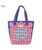 【ツモリチサト キャリー/tsumori chisato CARRY】のダイヤモンドフラワー トートバッグ リバーシブル 花柄 ブルー|ID: prp329100004393732 ipo3291000000031780289