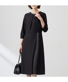 【ジェイ プレス/J.PRESS】の【洗える】ストレッチバックサテンジョーゼット Aライン ワンピース ブラック系|ID: prp329100004393744 ipo3291000000032676011