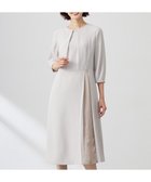 【ジェイ プレス/J.PRESS】の【洗える】ストレッチバックサテンジョーゼット Aライン ワンピース グレージュ系|ID: prp329100004393744 ipo3291000000032676012