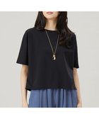 【自由区/JIYU-KU】の【SHIHOさん着用・接触冷感・UVカット・吸水速乾・抗菌防臭・洗える】ハイカウントクロップド丈 Tシャツ ブラック|ID: prp329100004393748 ipo3291000000031555658