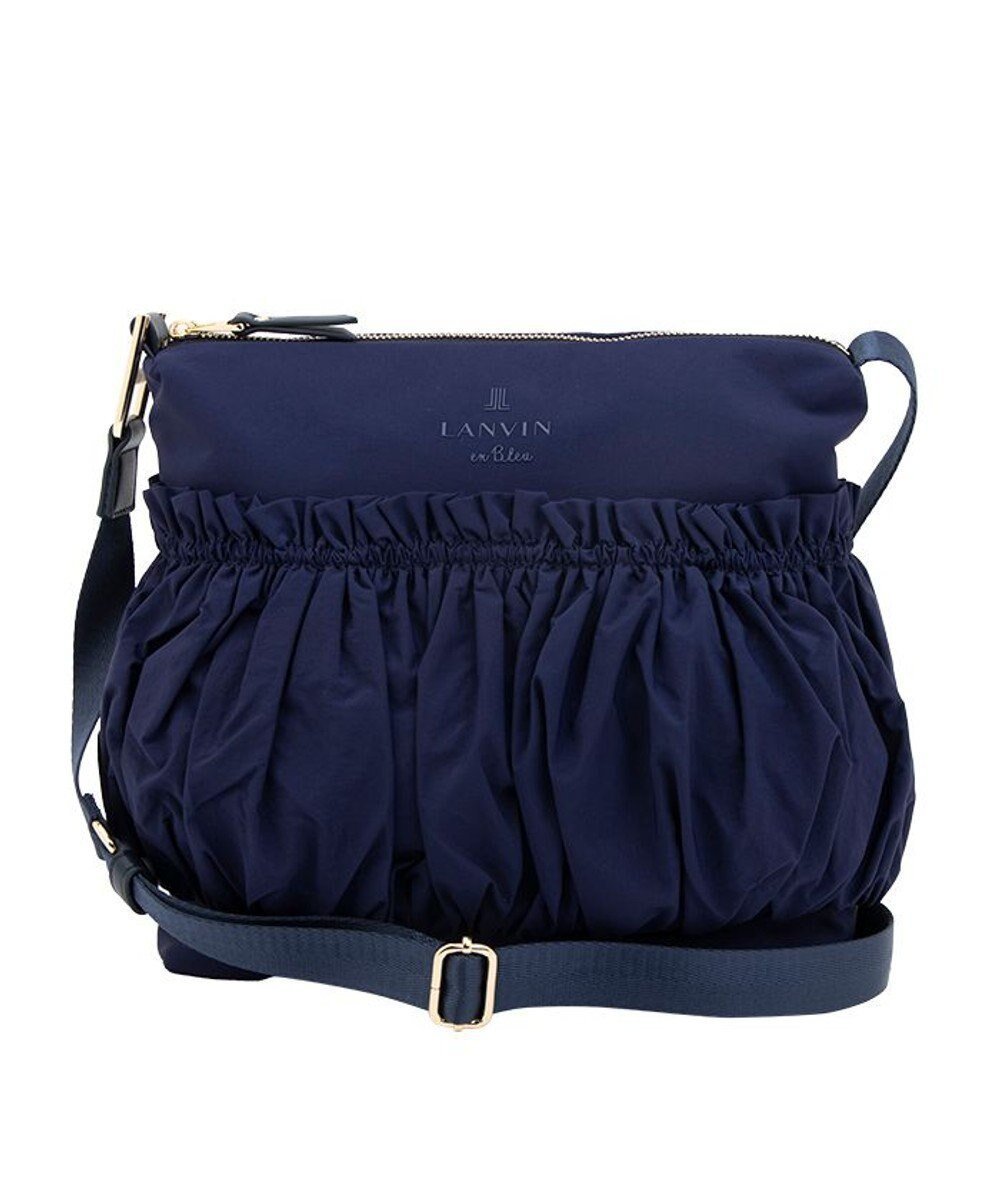 【ランバン オン ブルー/LANVIN en Bleu】のグラシリィ ショルダーバッグ インテリア・キッズ・メンズ・レディースファッション・服の通販 founy(ファニー) 　ファッション　Fashion　レディースファッション　WOMEN　バッグ　Bag　ウォッシュ　Wash　ギャザー　Gather　パール　Pearl　軽量　Lightweight　ネイビー|ID: prp329100004393756 ipo3291000000031965818