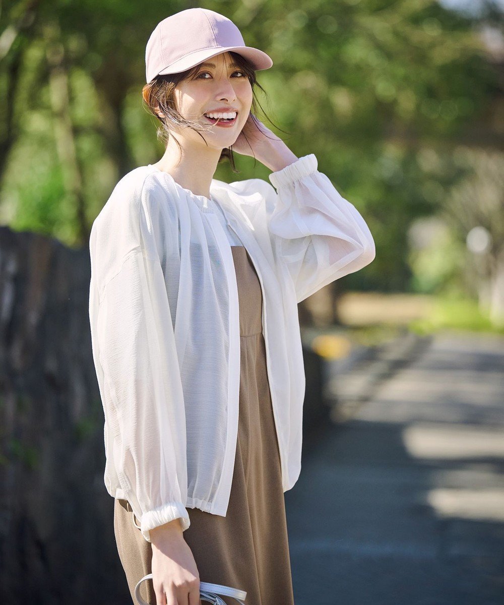 【エニィ スィス/any SiS】の【洗える】ドルマンシアー ブルゾン インテリア・キッズ・メンズ・レディースファッション・服の通販 founy(ファニー) 　ファッション　Fashion　レディースファッション　WOMEN　アウター　Coat Outerwear　ジャケット　Jackets　ブルゾン　Blouson/Jackets　ウォッシャブル　Washable　春　Spring　洗える　Washable　カーディガン　Cardigan　ギャザー　Gather　切替　Switching　シアー　Sheer　ジャケット　Jacket　タフタ　Taffeta　デニム　Denim　トレンド　Trend　フォルム　Form　ブルゾン　Blouson　ポケット　Pocket　ワーク　Work　S/S・春夏　Ss・Spring/Summer　おすすめ　Recommend　夏　Summer　NEW・新作・新着・新入荷　New Arrivals　アイボリー|ID: prp329100004393813 ipo3291000000031964739