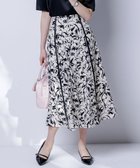 【エニィ スィス/any SiS】の【洗える】ラインポイントフラワー スカート モノトーン系|ID: prp329100004393824 ipo3291000000034296101