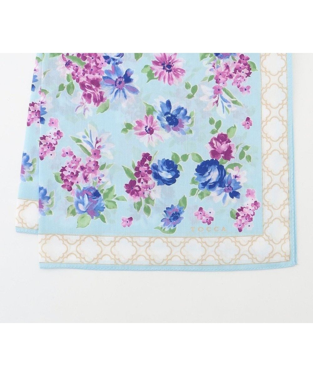 【トッカ/TOCCA】のROMANTIC GARDEN HANDKERCHIEF ハンカチ インテリア・キッズ・メンズ・レディースファッション・服の通販 founy(ファニー) 　ファッション　Fashion　レディースファッション　WOMEN　財布　Wallets　おすすめ　Recommend　エレガント 上品　Elegant　ギフト プレゼント　Gift Present　タオル　Towel　ハンカチ　Handkerchief　ハンド　Hand　パターン　Pattern　定番　Standard　財布　Wallet　スカイブルー系|ID: prp329100004393900 ipo3291000000032199706
