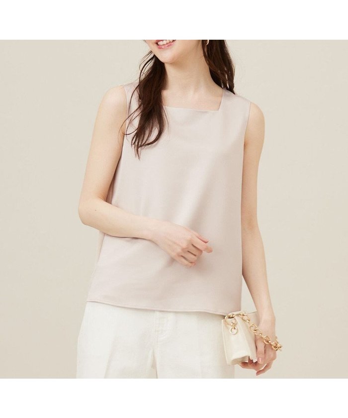 【エニィ スィス/any SiS】の【洗える】サテン2WAY タンクトップ インテリア・キッズ・メンズ・レディースファッション・服の通販 founy(ファニー) https://founy.com/ ファッション Fashion レディースファッション Fashion for Women トップス・カットソー Cut & Sew Tops おすすめ Recommended / Our Picks インナー Innerwear ウォッシャブル Machine Washable カーディガン Cardigan, Knitwear サテン Satin, Glossy Fabric シルク Silk, 100% Silk ジャケット Jacket, Outerwear スクエア Square, Square Shape ストレッチ Stretch, Stretchy Fabric タンク Tank Top, Sleeveless Top デコルテ Décolleté, Neckline エレガント 上品 Elegant 再入荷 Restock / Back in Stock 夏 Summer 新作・新入荷 New Arrivals / New In 春 Spring S/S・春夏 SS, Spring/Summer, Warm Season 洗える Machine Washable |ID: prp329100004393945 ipo3291000000032297492