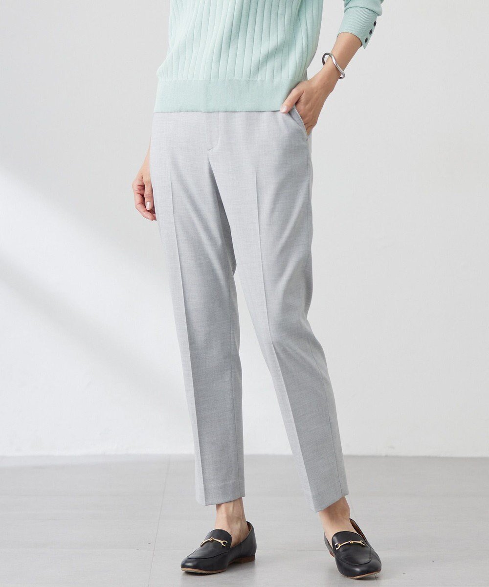 【ジェイ プレス/J.PRESS】の【洗える】CARREMAN 2WAY テーパード パンツ インテリア・キッズ・メンズ・レディースファッション・服の通販 founy(ファニー) 　ファッション　Fashion　レディースファッション　Fashion for Women　パンツ　Pants & Trousers　センター　Center, Center Line　テーパード　Tapered, Tapered Pants　バランス　Balance, Style Balance　フロント　Front, Front Design　ポケット　Pocket, Pocket Detail　ワンポイント　One Point, Statement Accent　夏　Summer　春　Spring　S/S・春夏　SS, Spring/Summer, Warm Season　洗える　Machine Washable　ライトグレー系|ID: prp329100004394009 ipo3291000000035636323