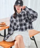【ウィゴー/WEGO】のチェックショートシャツ ブラック|ID: prp329100004395067 ipo3291000000033430988