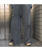 【ウィゴー/WEGO】の【ウエストゴム】ダメージスウェットワイドパンツ 人気、トレンドファッション・服の通販 founy(ファニー) ファッション Fashion レディースファッション WOMEN パンツ Pants NEW・新作・新着・新入荷 New Arrivals おすすめ Recommend ショート Short スマホ Smartphone セットアップ Set Up ボトム Bottom ヴィンテージ Vintage 夏 Summer 春 Spring S/S・春夏 Ss・Spring/Summer thumbnail ブラック|ID: prp329100004395071 ipo3291000000030731287