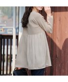 【ティアクラッセ/Tiaclasse】の【洗える】ヴィンテージサテンドッキングニットチュニック グレージュ|ID: prp329100004395075 ipo3291000000030731299