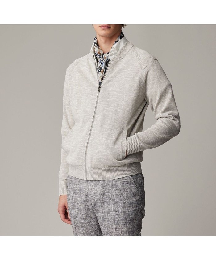 【ジョセフ アブード/JOSEPH ABBOUD / MEN】の【イタリア糸使用/清涼感/軽い/洗える/サスティナブル】スラブギマ ニット ジップ ブルゾン インテリア・キッズ・メンズ・レディースファッション・服の通販 founy(ファニー) https://founy.com/ ファッション Fashion メンズファッション Men's Style Online トップス・カットソー Tops/Tshirt/Men ニット Knit Tops カーディガン Cardigans アンサンブル Ensemble イタリア Italy 春 Spring 洗える Washable カーディガン Cardigan コーティング Coating ジップ Zip ブルゾン Blouson ベスト Vest S/S・春夏 Ss・Spring/Summer 夏 Summer |ID: prp329100004398008 ipo3291000000032536843
