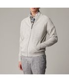 【ジョセフ アブード/JOSEPH ABBOUD / MEN】の【イタリア糸使用/清涼感/軽い/洗える/サスティナブル】スラブギマ ニット ジップ ブルゾン ライトグレー系|ID: prp329100004398008 ipo3291000000033395591