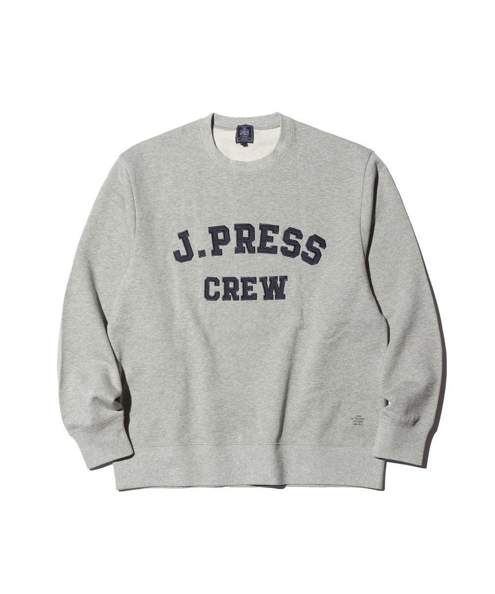 【ジェイ プレス/J.PRESS / MEN】の【J.PRESS ORIGINALS / SOUVENIR PROGRAM】Supima Recycle French Terry Fabric Logo Sweat Shirt インテリア・キッズ・メンズ・レディースファッション・服の通販 founy(ファニー) 　ファッション　Fashion　メンズファッション　MEN　トップス・カットソー　Tops/Tshirt/Men　シャツ　Shirts　アメリカン　American　カットソー　Cut And Sew　クラシック　Classic　ジャージ　Jersey　スウェット　Sweat　スポーツ　Sports　スーピマ　Supima　トレンド　Trend　パーカー　Hoodie　フォルム　Form　リラックス　Relax　A/W・秋冬　Aw・Autumn/Winter・Fw・Fall-Winter　S/S・春夏　Ss・Spring/Summer　NEW・新作・新着・新入荷　New Arrivals　夏　Summer　ライトグレー系|ID: prp329100004398025 ipo3291000000030742701