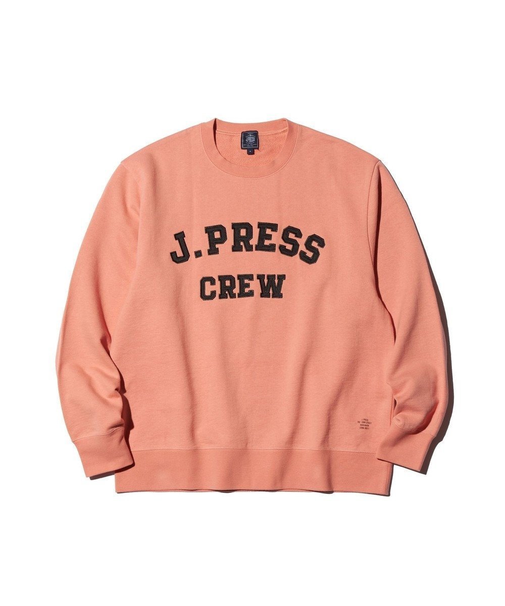 【ジェイ プレス/J.PRESS / MEN】の【J.PRESS ORIGINALS / SOUVENIR PROGRAM】Supima Recycle French Terry Fabric Logo Sweat Shirt インテリア・キッズ・メンズ・レディースファッション・服の通販 founy(ファニー) 　ファッション　Fashion　メンズファッション　MEN　トップス・カットソー　Tops/Tshirt/Men　シャツ　Shirts　アメリカン　American　カットソー　Cut And Sew　クラシック　Classic　ジャージ　Jersey　スウェット　Sweat　スポーツ　Sports　スーピマ　Supima　トレンド　Trend　パーカー　Hoodie　フォルム　Form　リラックス　Relax　A/W・秋冬　Aw・Autumn/Winter・Fw・Fall-Winter　S/S・春夏　Ss・Spring/Summer　NEW・新作・新着・新入荷　New Arrivals　夏　Summer　ライトオレンジ系|ID: prp329100004398025 ipo3291000000030742702