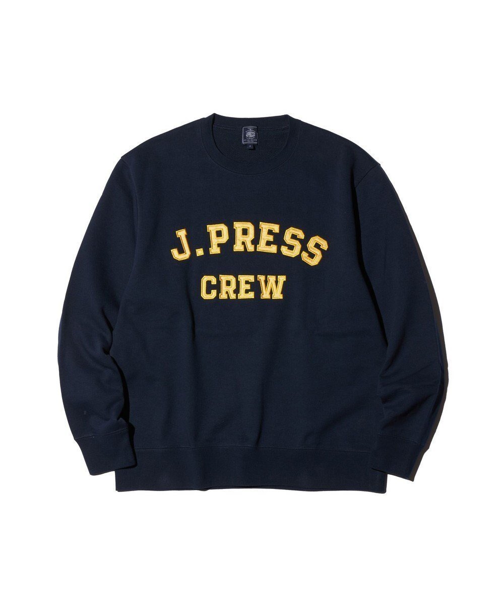 【ジェイ プレス/J.PRESS / MEN】の【J.PRESS ORIGINALS / SOUVENIR PROGRAM】Supima Recycle French Terry Fabric Logo Sweat Shirt インテリア・キッズ・メンズ・レディースファッション・服の通販 founy(ファニー) 　ファッション　Fashion　メンズファッション　MEN　トップス・カットソー　Tops/Tshirt/Men　シャツ　Shirts　アメリカン　American　カットソー　Cut And Sew　クラシック　Classic　ジャージ　Jersey　スウェット　Sweat　スポーツ　Sports　スーピマ　Supima　トレンド　Trend　パーカー　Hoodie　フォルム　Form　リラックス　Relax　A/W・秋冬　Aw・Autumn/Winter・Fw・Fall-Winter　S/S・春夏　Ss・Spring/Summer　NEW・新作・新着・新入荷　New Arrivals　夏　Summer　ネイビー系|ID: prp329100004398025 ipo3291000000030742703