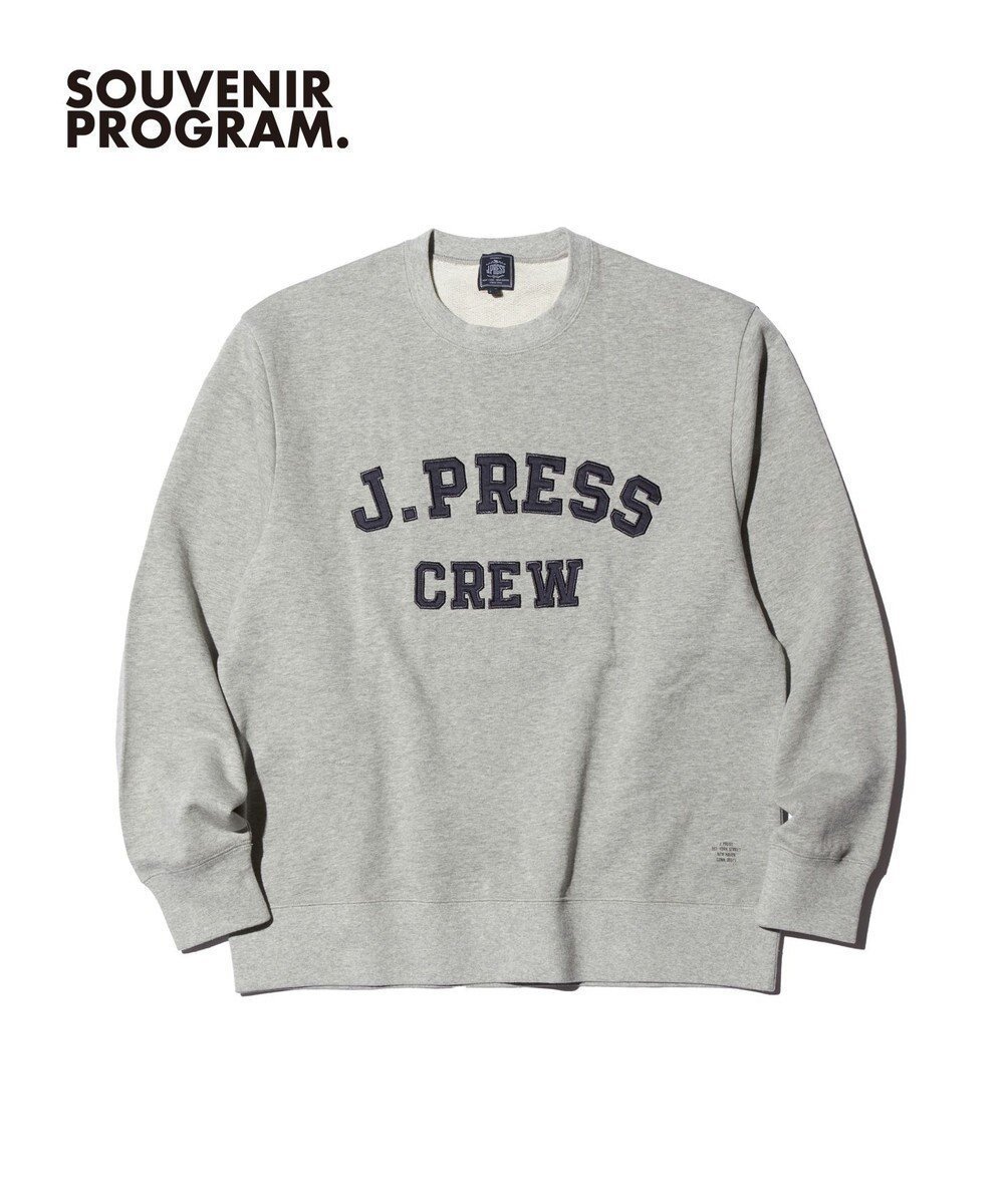 【ジェイ プレス/J.PRESS / MEN】の【J.PRESS ORIGINALS】Supima Recycle French Terry Fabric Logo Sweat Shirt インテリア・キッズ・メンズ・レディースファッション・服の通販 founy(ファニー) 　ファッション　Fashion　レディースファッション　Fashion for Women　トップス・カットソー　Cut & Sew Tops　シャツ・ブラウス・オフィスカジュアル　Elegant Blouses & Button-Ups　レディースパーカー・カジュアルフーディー　Casual Hoodies & Sweatshirts　ロングTシャツ・Tシャツ　Longline T-Shirts & Tees　スウェット・クルーネックトップス　Sweatshirts & Crewnecks / Relaxed Fit Sweat Tops　カットソー・ベーシックTシャツ　Cut-and-Sewn Tops / Stretch Tees & Basics　アメリカン　American Style　カットソー　Cut and Sewn Top　クラシック　Classic, Timeless Style　スウェット / スエット　Sweatshirt, Sweatwear　スポーツ　Sports, Activewear　スーピマ　Supima, Premium Cotton　トレンド　Trend, Trending Now　パーカー　Hoodie, Parka　フォルム　Silhouette, Form　リラックス　Relax, Relaxed Fit　A/W・秋冬　Autumn/Winter　S/S・春夏　SS, Spring/Summer, Warm Season　夏　Summer　ライトグレー系|ID: prp329100004398025 ipo3291000000033640029