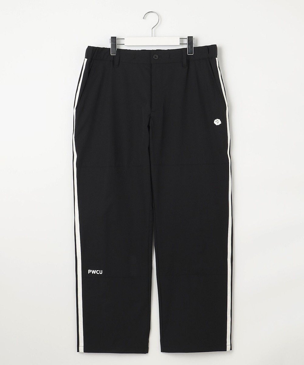 【ピーダブリュサーキュラス/PW CIRCULUS / MEN】の【撥水加工/ストレッチ】サイドストライプ ワイドパンツ インテリア・キッズ・メンズ・レディースファッション・服の通販 founy(ファニー) 　ファッション　Fashion　メンズファッション　MEN　ボトムス　Bottoms/Men　ストライプ　Stripe　ストレッチ　Stretch　スポーティ　Sporty　トレンド　Trend　ボトム　Bottom　ワイド　Wide　ワーク　Work　夏　Summer　春　Spring　S/S・春夏　Ss・Spring/Summer　ブラック系|ID: prp329100004398031 ipo3291000000032233447