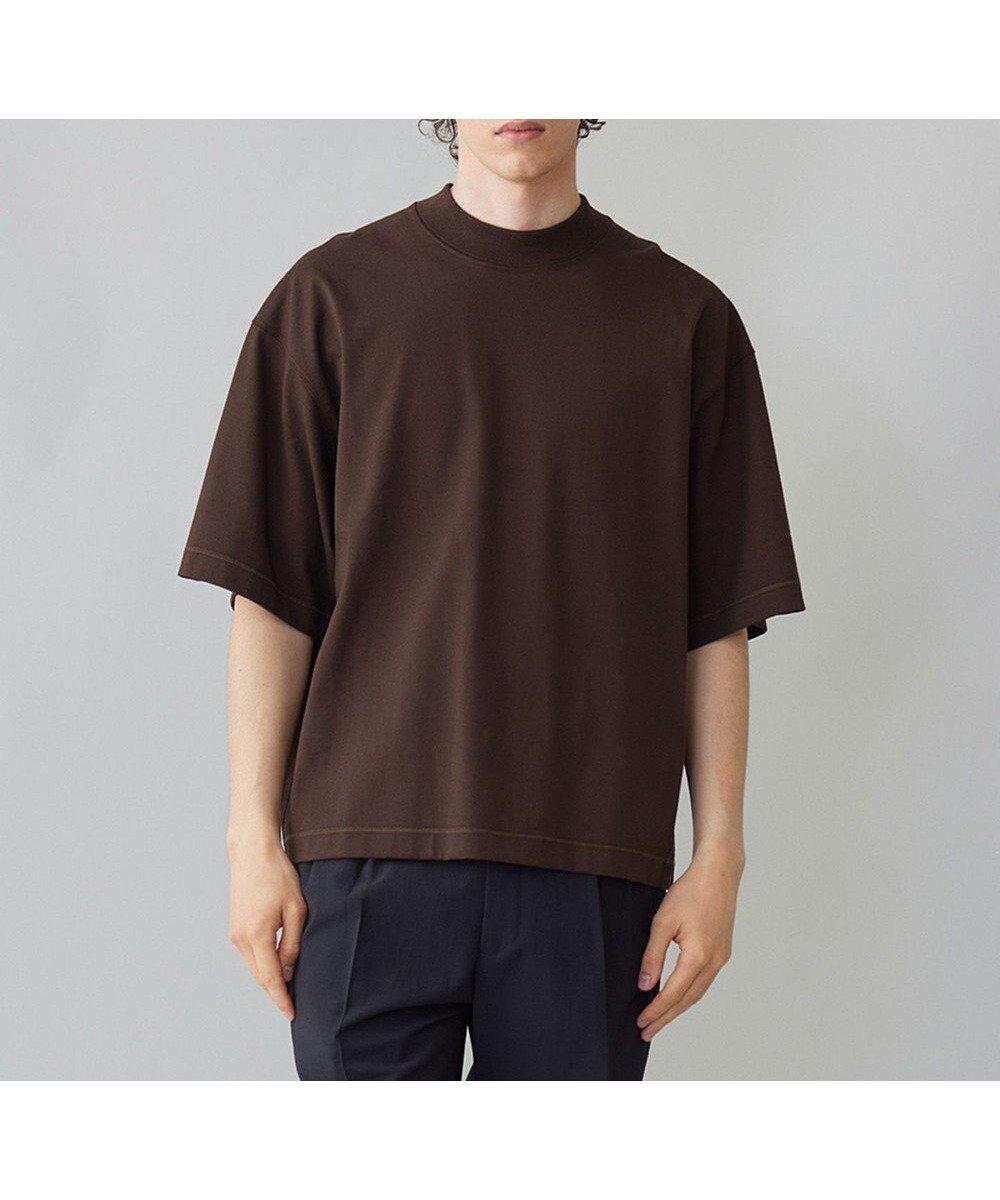 【アンフィーロ/UNFILO / MEN】の【接触冷感/吸水速乾/抗菌防臭/UVケア】ビューティーフォルム 半袖TEE 24年春夏商品 インテリア・キッズ・メンズ・レディースファッション・服の通販 founy(ファニー) 　ファッション　Fashion　メンズファッション　Fashion for Men　トップス・カットソー　Cut & Sew Tops　メンズシャツ　Shirts　インナー　Innerwear　春　Spring　カットソー　Cut and Sewn Top　吸水　Absorbent, Quick-Dry　抗菌　Antibacterial, Bacteria-Resistant　ジャケット　Jacket, Outerwear　長袖　Long Sleeve, Full Sleeve　フォルム　Silhouette, Form　半袖　Short Sleeve, Half Sleeve　ワイド　Wide, Wide Fit　S/S・春夏　SS, Spring/Summer, Warm Season　夏　Summer　ブラウン|ID: prp329100004398055 ipo3291000000032550249