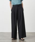 【エイトン/ATON】のWOOL TROPICAL ワイドイージーパンツ BLACK|ID: prp329100004398184 ipo3291000000031988227