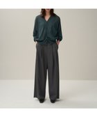 【エイトン/ATON】のWOOL TROPICAL ワイドイージーパンツ GRAY|ID: prp329100004398184 ipo3291000000031988228