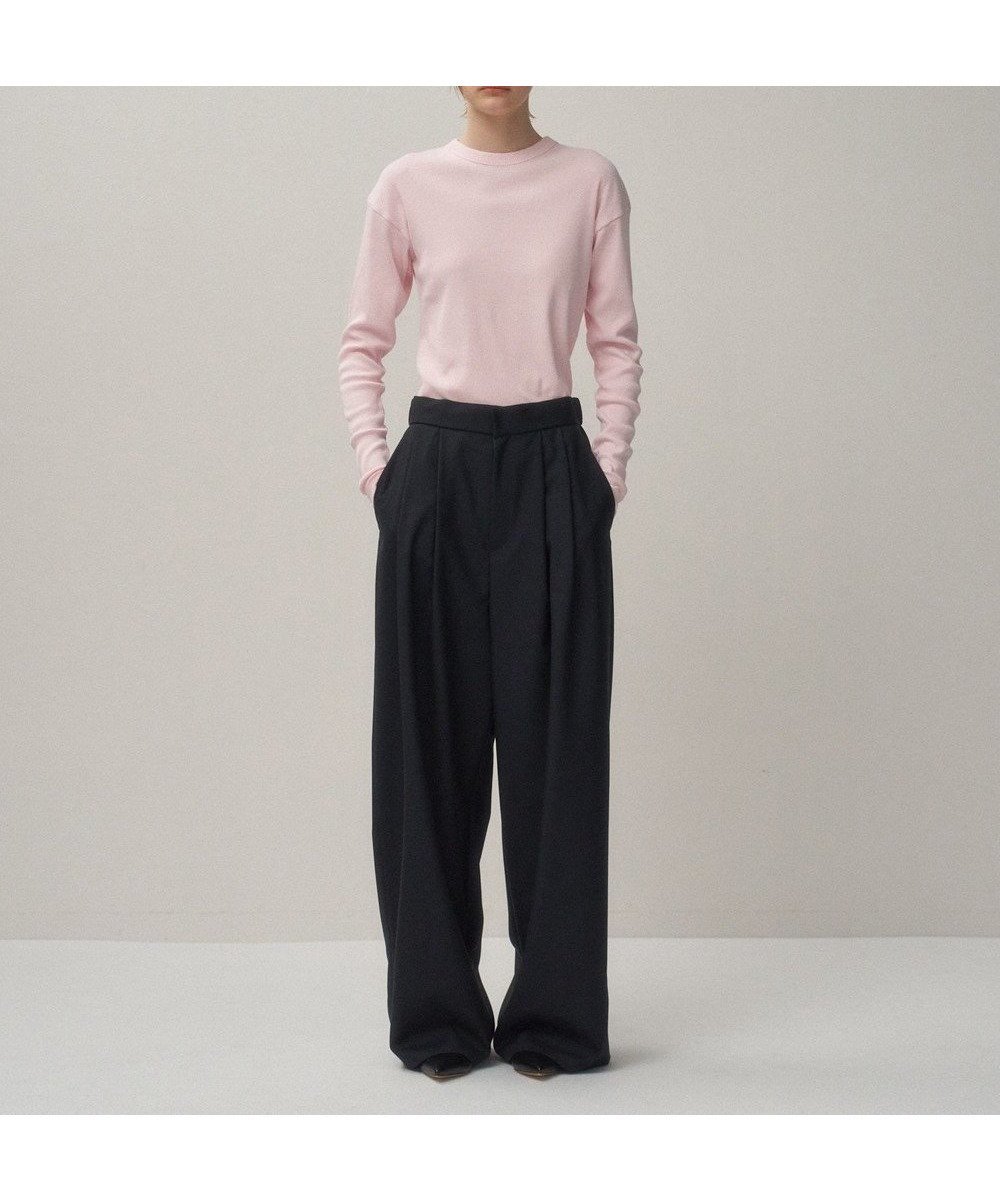 【エイトン/ATON】のWOOL TROPICAL ワイドイージーパンツ インテリア・キッズ・メンズ・レディースファッション・服の通販 founy(ファニー) 　ファッション　Fashion　レディースファッション　Fashion for Women　パンツ　Pants & Trousers　スーツ　Suit, Formalwear　メンズ　Men's, Menswear　リラックス　Relax, Relaxed Fit　再入荷　Restock / Back in Stock　夏　Summer　S/S・春夏　SS, Spring/Summer, Warm Season　A/W・秋冬　Autumn/Winter　NAVY|ID: prp329100004398184 ipo3291000000033253636