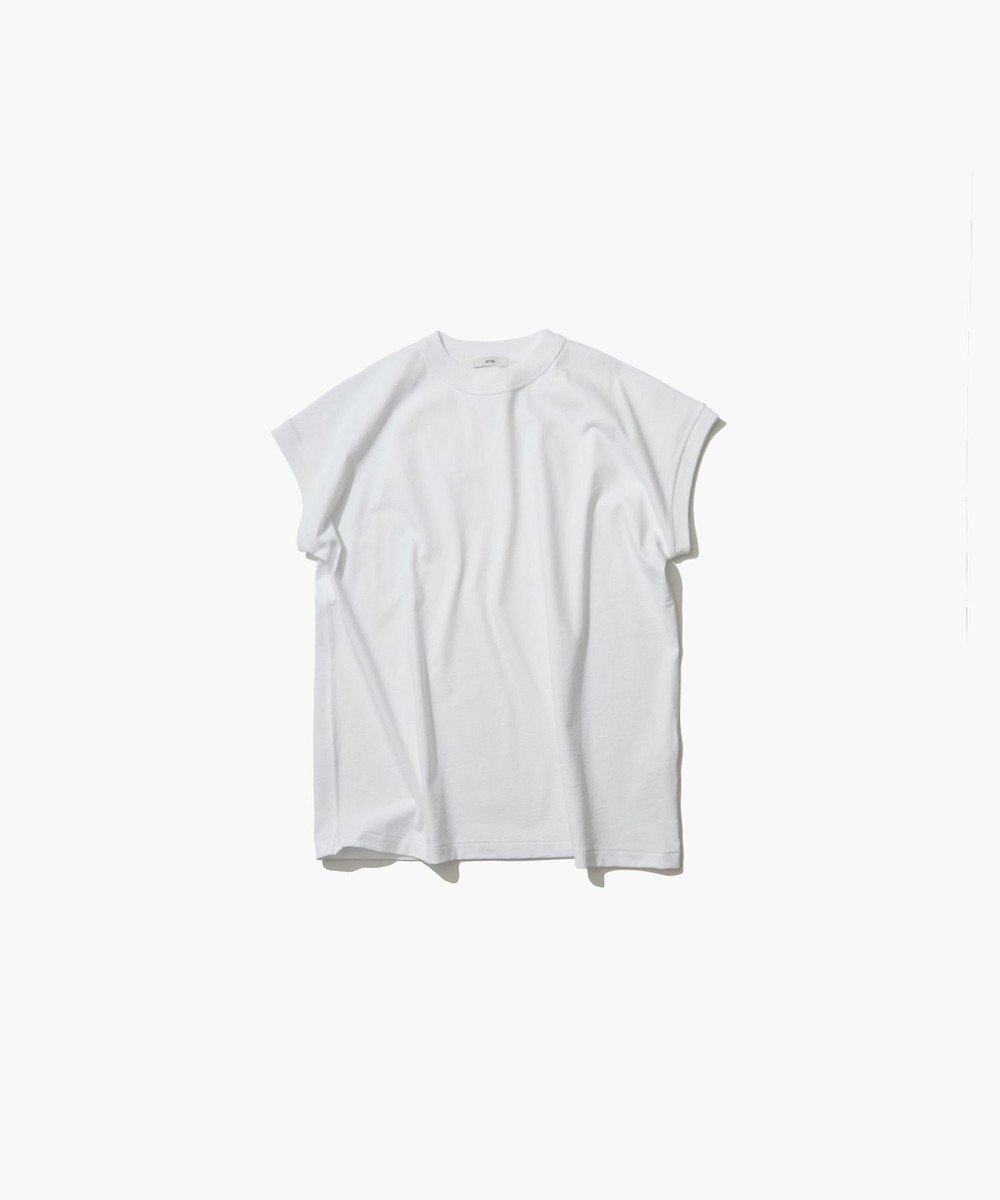 【エイトン/ATON】の12/- AIR SPINNING オーバーサイズプルオーバー インテリア・キッズ・メンズ・レディースファッション・服の通販 founy(ファニー) 　ファッション　Fashion　レディースファッション　Fashion for Women　トップス・カットソー　Cut & Sew Tops　シャツ・ブラウス・オフィスカジュアル　Elegant Blouses & Button-Ups　ロングTシャツ・Tシャツ　Longline T-Shirts & Tees　カジュアルプルオーバー・ニットトップス　Pullovers & Knit Tops / Casual Pullovers　カットソー・ベーシックTシャツ　Cut-and-Sewn Tops / Stretch Tees & Basics　春　Spring　カットソー　Cut and Sewn Top　スタンダード　Standard, Basic　タンク　Tank Top, Sleeveless Top　定番　Standard, Basic Item　S/S・春夏　SS, Spring/Summer, Warm Season　夏　Summer　WHITE|ID: prp329100004398202 ipo3291000000032392789