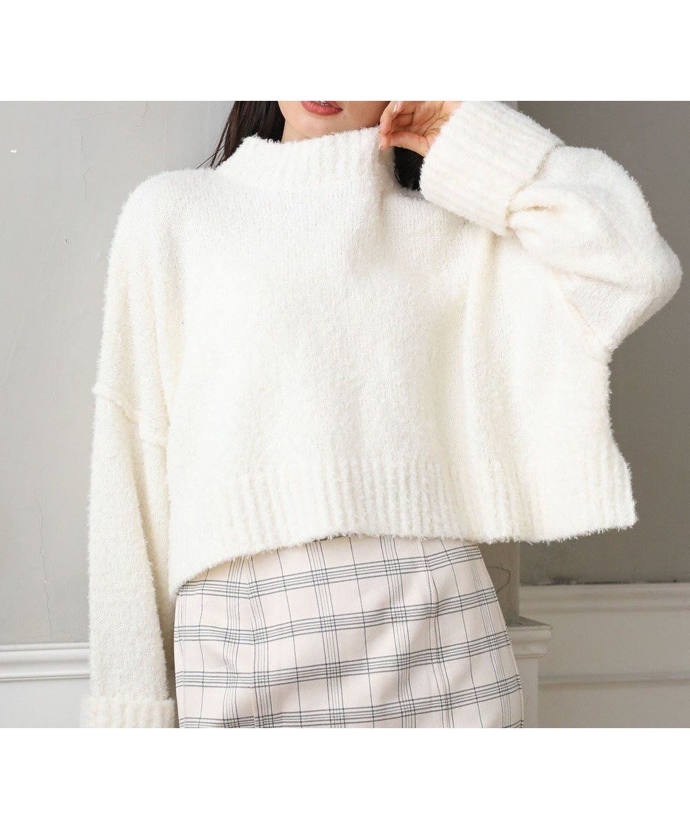 【グリーンパークス/Green Parks】の・Petit Fleur ブークレワイドニット 人気、トレンドファッション・服の通販 founy(ファニー) 　ファッション　Fashion　レディースファッション　Fashion for Women　トップス・カットソー　Cut & Sew Tops　ニット　Knit Tops & Sweaters　おすすめ　Recommended / Our Picks　ショルダー　Shoulder, Shoulder Strap　セーター　Sweater, Knitwear　ドロップ　Drop Shoulder, Dropped Style　バランス　Balance, Style Balance　ポケット　Pocket, Pocket Detail　ワイド　Wide, Wide Fit　A/W・秋冬　Autumn/Winter　 other-1|ID: prp329100004398205 ipo3291000000032575689