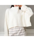 【グリーンパークス/Green Parks】の・Petit Fleur ブークレワイドニット Off White|ID: prp329100004398205 ipo3291000000032575690