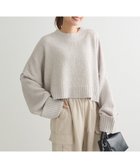 【グリーンパークス/Green Parks】の・Petit Fleur ブークレワイドニット Light Gray|ID: prp329100004398205 ipo3291000000032575694