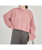 【グリーンパークス/Green Parks】の・Petit Fleur ブークレワイドニット Pink|ID: prp329100004398205 ipo3291000000032575698