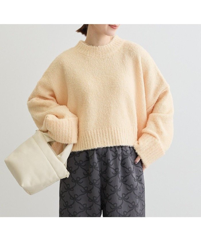 【グリーンパークス/Green Parks】の・Petit Fleur ブークレワイドニット インテリア・キッズ・メンズ・レディースファッション・服の通販 founy(ファニー) https://founy.com/ ファッション Fashion レディースファッション Fashion for Women トップス・カットソー Cut & Sew Tops ニット Knit Tops & Sweaters おすすめ Recommended / Our Picks ショルダー Shoulder, Shoulder Strap セーター Sweater, Knitwear ドロップ Drop Shoulder, Dropped Style バランス Balance, Style Balance ポケット Pocket, Pocket Detail ワイド Wide, Wide Fit A/W・秋冬 Autumn/Winter |ID: prp329100004398205 ipo3291000000032575702