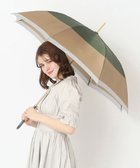 【ムーンバット/MOONBAT】のFURLA 長傘 カラーボーダー 耐風 日本製 カーキー|ID: prp329100004398386 ipo3291000000031880757