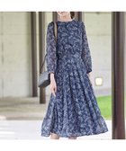 【ティアクラッセ/Tiaclasse】の【新色追加・洗える】花柄フリルドレープワンピース ラベンダー|ID: prp329100004398443 ipo3291000000031936352