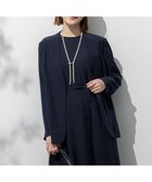 【23区/NIJYUSANKU】の【洗える/吸水速乾/UVカット/接触冷感】ストレッチジョーゼット ノーカラー ジャケット ネイビー系|ID: prp329100004398506 ipo3291000000032021651