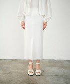 【グレース コンチネンタル/GRACE CONTINENTAL】のラッセルメッシュスカート 人気、トレンドファッション・服の通販 founy(ファニー) ファッション Fashion レディースファッション WOMEN スカート Skirt 春 Spring カットソー Cut And Sew 今季 This Season ジャケット Jacket スリット Slit セットアップ Set Up 透かし Watermark チュール Tulle フェミニン Feminine フロント Front ベーシック Basic メッシュ Mesh ラッセル Russell レース Race 再入荷 Restock/Back In Stock/Re Arrival thumbnail ホワイト|ID: prp329100004398751 ipo3291000000030745455