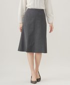 【ジェイ プレス/J.PRESS】の【洗える】T/Rアルガンシルク フレアー スカート ライトグレー系|ID: prp329100004398864 ipo3291000000032676242
