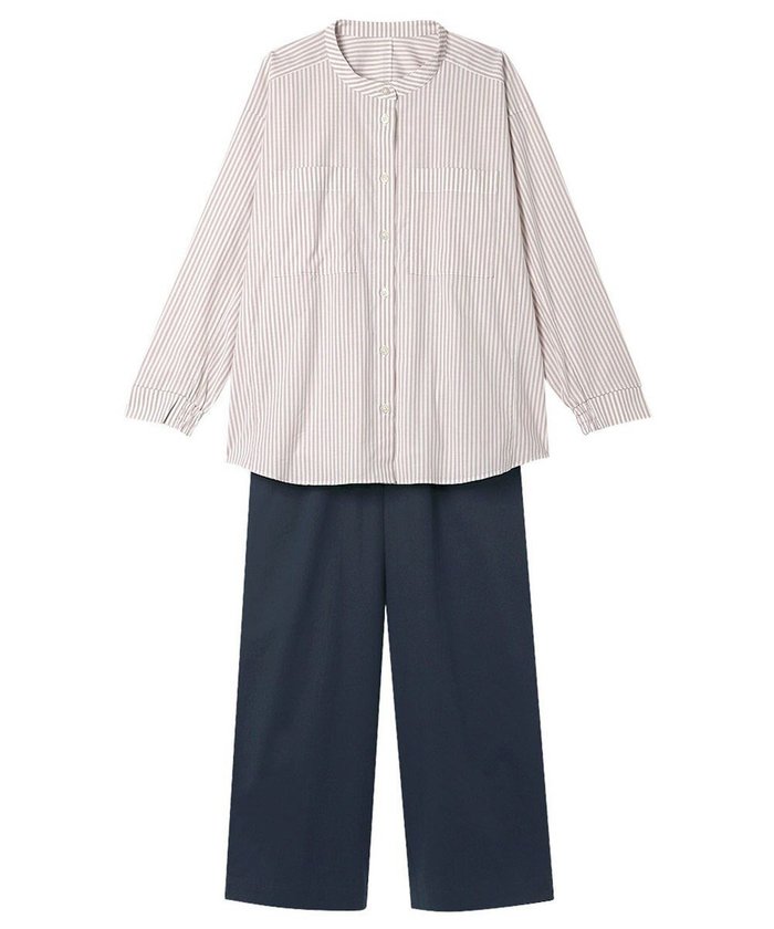 【ワコール 睡眠科学/wacoal suimin】のパジャマ 長袖 長ズボン 綿混(本体) ここちよく眠れる 寝返りしやすい レディース YDX509 睡眠科学/ワコール インテリア・キッズ・メンズ・レディースファッション・服の通販 founy(ファニー) https://founy.com/ ファッション Fashion レディースファッション Fashion for Women トップス・カットソー Cut & Sew Tops スタイリッシュ Stylish, Fashionable ストライプ Stripe, Striped Pattern 長袖 Long Sleeve, Full Sleeve パジャマ Pajamas, Sleepwear パターン Pattern, Design Print ボトム Bottoms, Lower Wear 無地 Plain, Solid Color |ID: prp329100004399002 ipo3291000000035521823