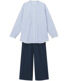 【ワコール 睡眠科学/wacoal suimin】のパジャマ 長袖 長ズボン 綿混(本体) ここちよく眠れる 寝返りしやすい レディース YDX509 睡眠科学/ワコール サックス|ID: prp329100004399002 ipo3291000000035521827