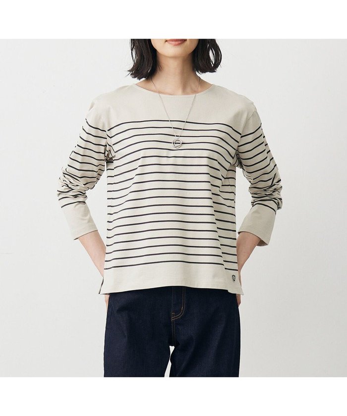 【ジェイ プレス/J.PRESS】のバスクボーダー カットソー インテリア・キッズ・メンズ・レディースファッション・服の通販 founy(ファニー) https://founy.com/ ファッション Fashion レディースファッション Fashion for Women トップス・カットソー Cut & Sew Tops シャツ・ブラウス・オフィスカジュアル Elegant Blouses & Button-Ups ロングTシャツ・Tシャツ Longline T-Shirts & Tees カットソー・ベーシックTシャツ Cut-and-Sewn Tops / Stretch Tees & Basics カットソー Cut and Sewn Top シルケット Silket, Silky Cotton シンプル Simple, Minimal スリット Slit, Slit Detail 定番 Standard, Basic Item バスク Basque, Basque Style ボーダー Border, Stripe 無地 Plain, Solid Color ヨーク Yoke, Yoke Design A/W・秋冬 Autumn/Winter S/S・春夏 SS, Spring/Summer, Warm Season 夏 Summer エレガント 上品 Elegant |ID: prp329100004399080 ipo3291000000033366978