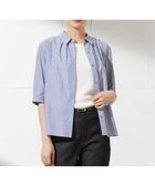 【ジェイ プレス/J.PRESS】の【洗える】BEZ空羽ストライプ 前開き シャツカラー ブラウス ネイビー系1|ID: prp329100004399394 ipo3291000000030747957
