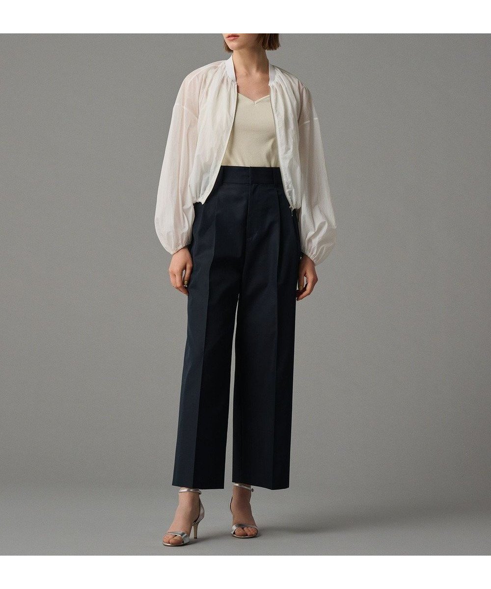 【アンクレイヴ/uncrave】の【撥水・花粉防止・洗濯機洗い可】クリアツイル ワイドパンツ(uncrave STANDARD) インテリア・キッズ・メンズ・レディースファッション・服の通販 founy(ファニー) 　ファッション　Fashion　レディースファッション　Fashion for Women　パンツ　Pants & Trousers　ツイル　Twist, Twisted Detail　パターン　Pattern, Design Print　ワイド　Wide, Wide Fit　A/W・秋冬　Autumn/Winter　S/S・春夏　SS, Spring/Summer, Warm Season　夏　Summer　ネイビー|ID: prp329100004399476 ipo3291000000035870219