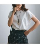 【23区/NIJYUSANKU】の【洗える】スムースコンビジャージー フレンチスリーブ カットソー オフホワイト|ID: prp329100004399510 ipo3291000000033022169