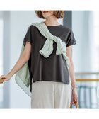 【23区/NIJYUSANKU】の【洗える】スムースコンビジャージー フレンチスリーブ カットソー ブラウン|ID: prp329100004399510 ipo3291000000033022171