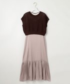 【エニィ スィス/any SiS】の【貴島明日香さんコラボ・3点セット】メッシュ ニット×キャミ ワンピース スモーキーピンク|ID: prp329100004399540 ipo3291000000033641654