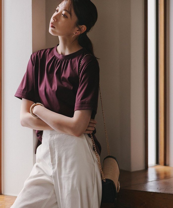 【ジェイ プレス/J.PRESS】の【接触冷感】プレーティングジャージー モックネック カットソー インテリア・キッズ・メンズ・レディースファッション・服の通販 founy(ファニー) https://founy.com/ ファッション Fashion レディースファッション WOMEN トップス・カットソー Tops/Tshirt シャツ/ブラウス Shirts/Blouses ロング / Tシャツ T-Shirts カットソー Cut and Sewn エレガント 上品 Elegant 春 Spring 秋 Autumn/Fall カットソー Cut And Sew カフス Cuffs ギャザー Gather シルケット Mercerization シンプル Simple スリット Slit モックネック Mock Neck ロング Long S/S・春夏 Ss・Spring/Summer 夏 Summer |ID: prp329100004399585 ipo3291000000031976671