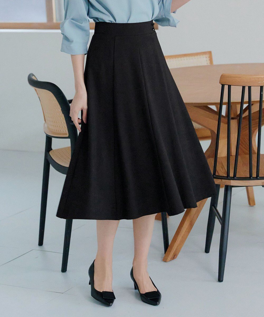 【ティアクラッセ/Tiaclasse】の【洗える】ポンチフレアスカート インテリア・キッズ・メンズ・レディースファッション・服の通販 founy(ファニー) 　ファッション　Fashion　レディースファッション　WOMEN　スカート　Skirt　Aライン/フレアスカート　Flared A-Line Skirts　春　Spring　洗える　Washable　秋　Autumn/Fall　カットソー　Cut And Sew　シューズ　Shoes　チュニック　Tunic　フェミニン　Feminine　フレア　Flare　楽ちん　Easy　冬　Winter　S/S・春夏　Ss・Spring/Summer　再入荷　Restock/Back In Stock/Re Arrival　夏　Summer　エレガント 上品　Elegant　NEW・新作・新着・新入荷　New Arrivals　ビジネス 仕事 通勤　Business　ブラック|ID: prp329100004399630 ipo3291000000031203564