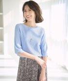 【エニィ スィス/any SiS】の【UVカット・洗える】コクーンスリーブ プルオーバー ライトブルー|ID: prp329100004399699 ipo3291000000032645784